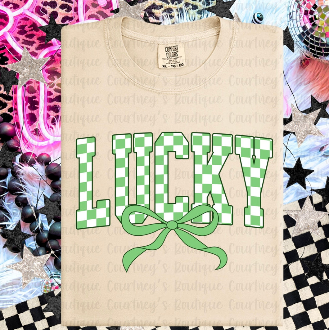 Checkered Lucky Tee