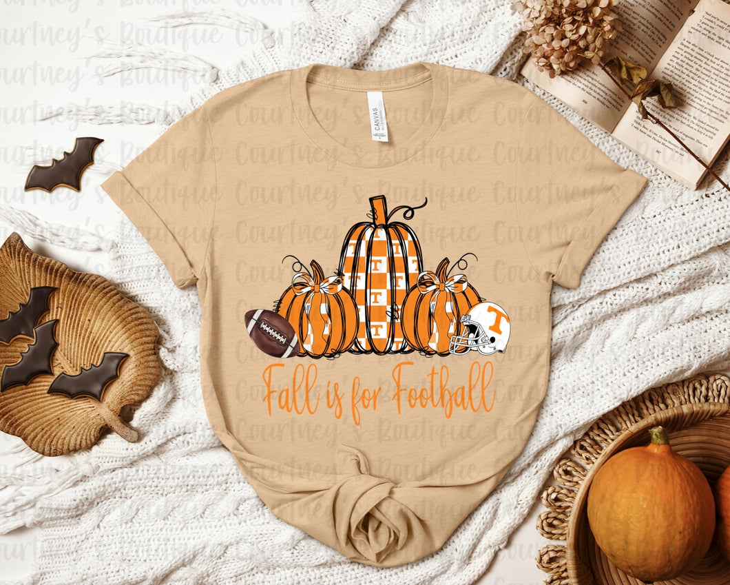 Fall Is For Football Tennessee Tee