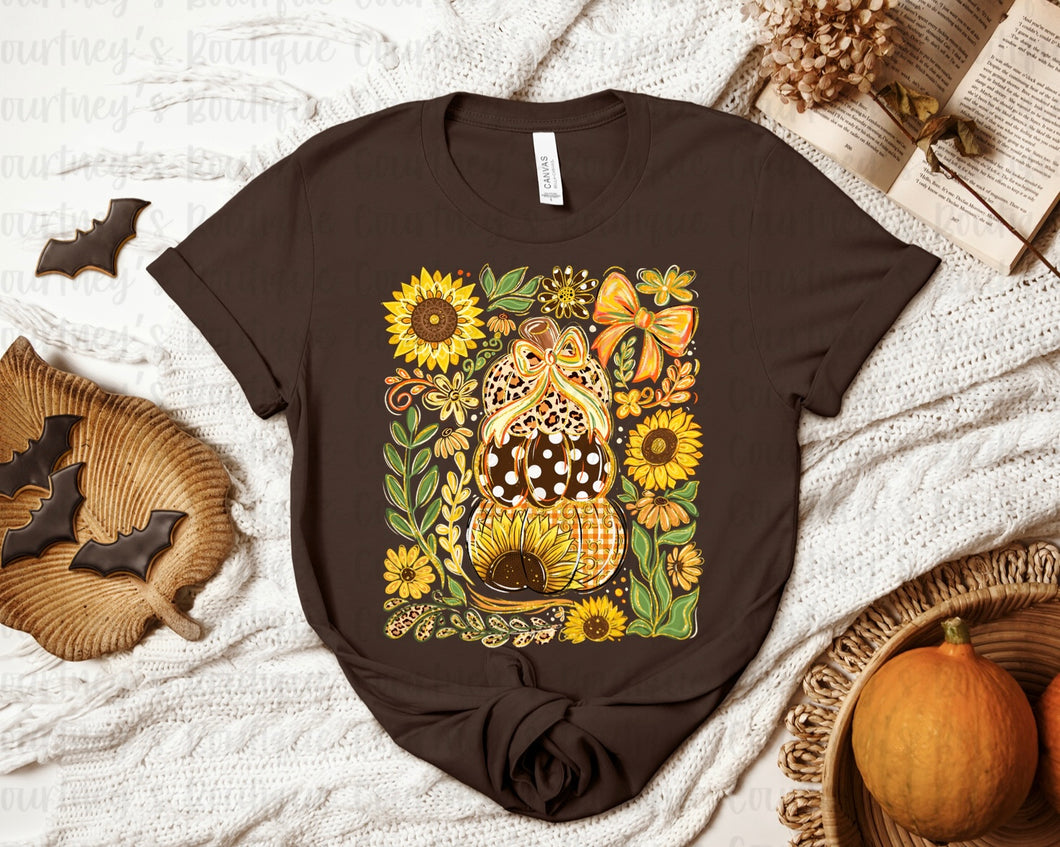 Sunflower Pumpkin Tee