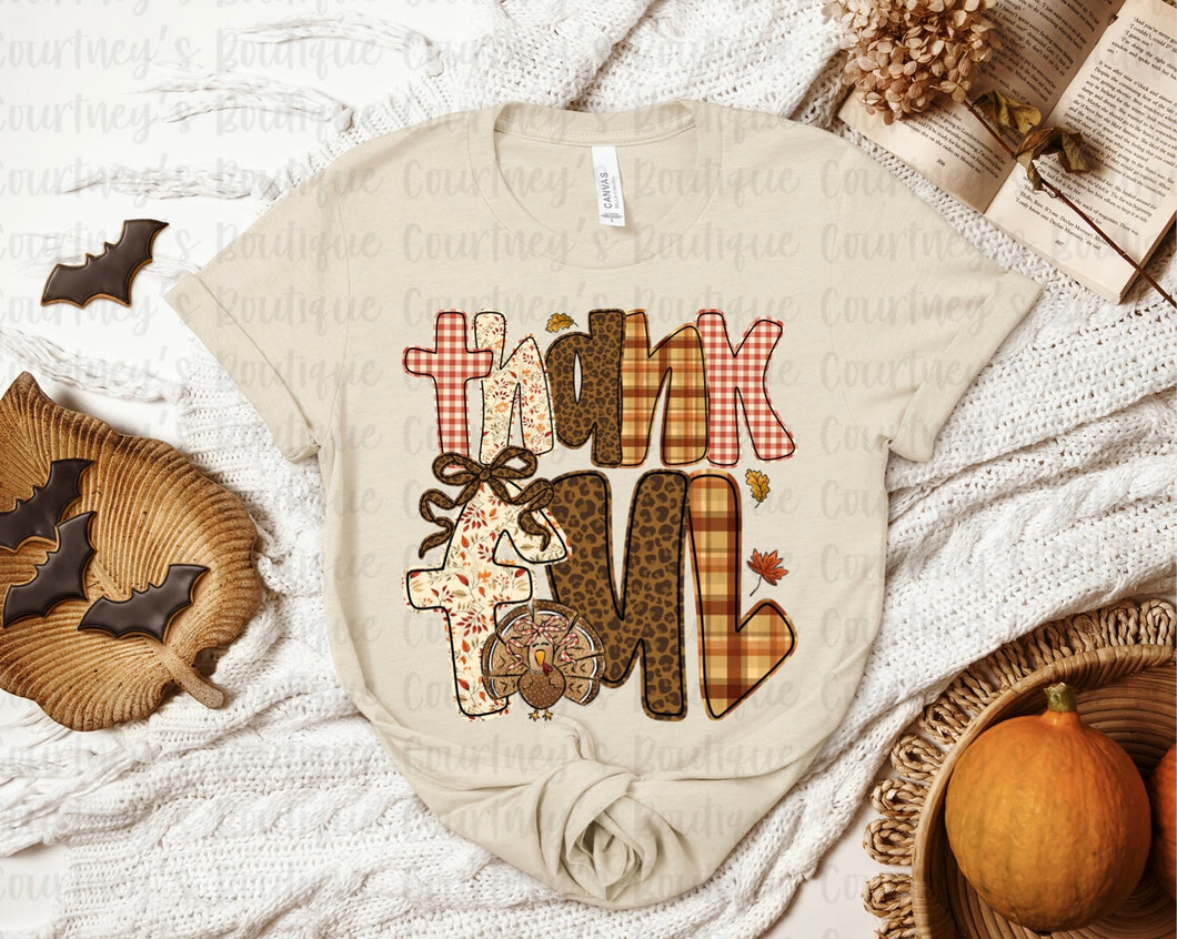 Thankful Patchwork Tee