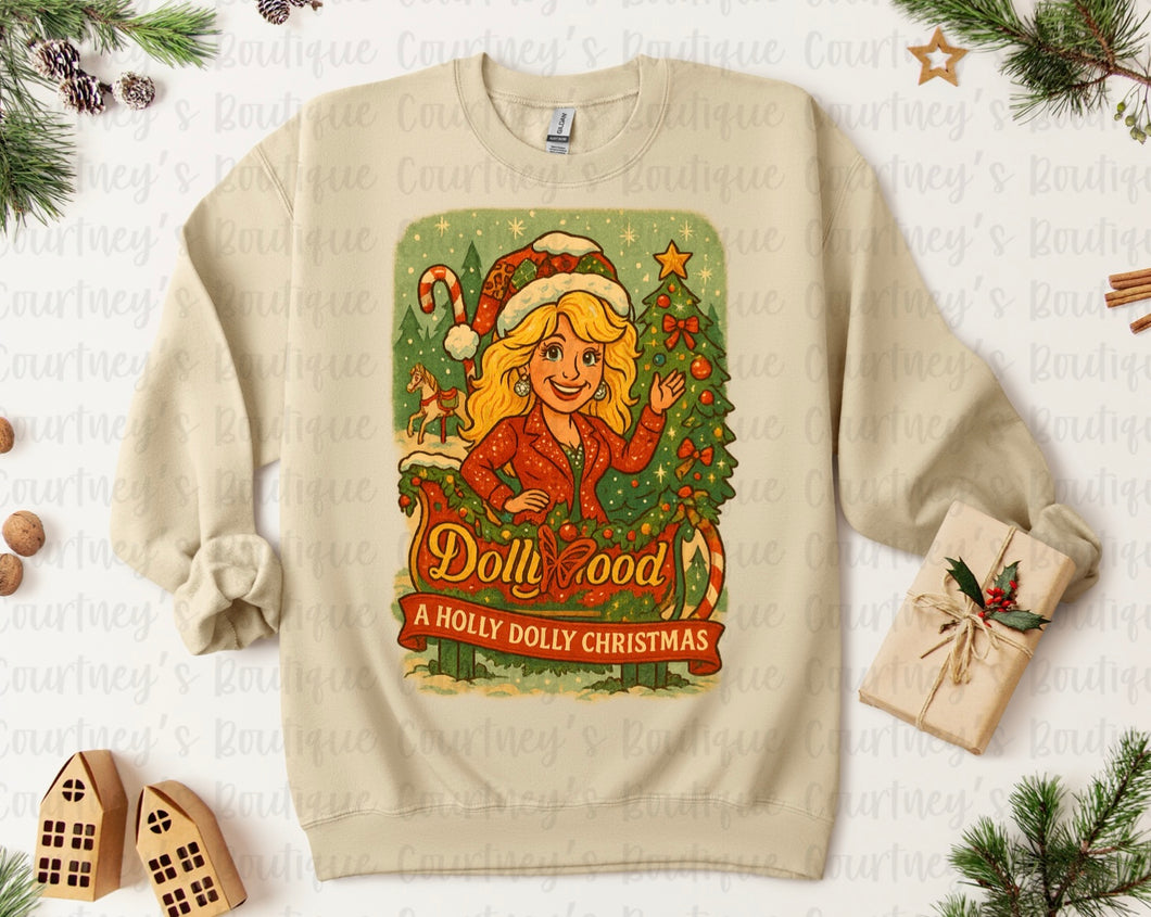 A Holly Dolly Christmas Sweatshirt
