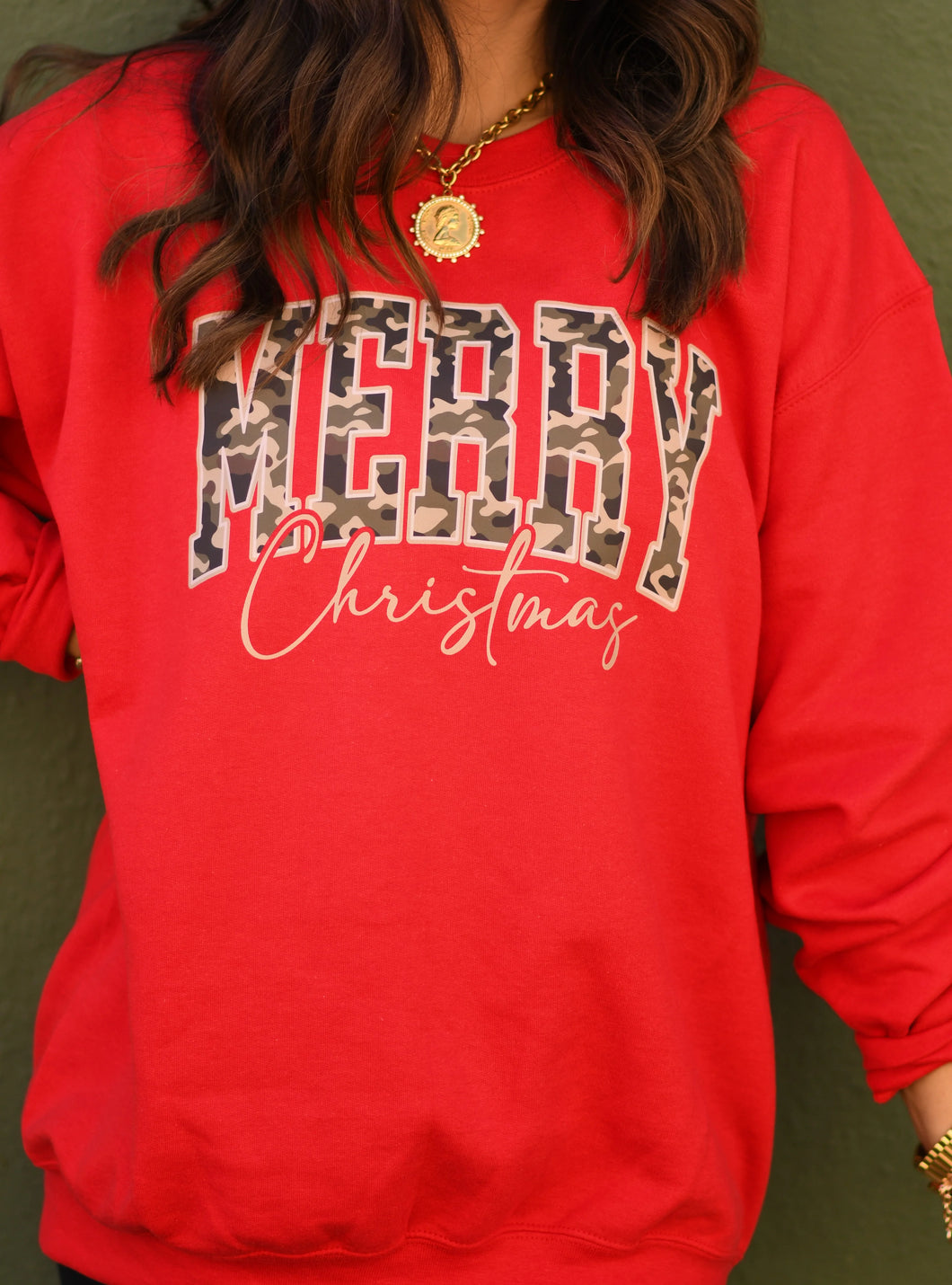 Merry Christmas Camo Sweatshirt