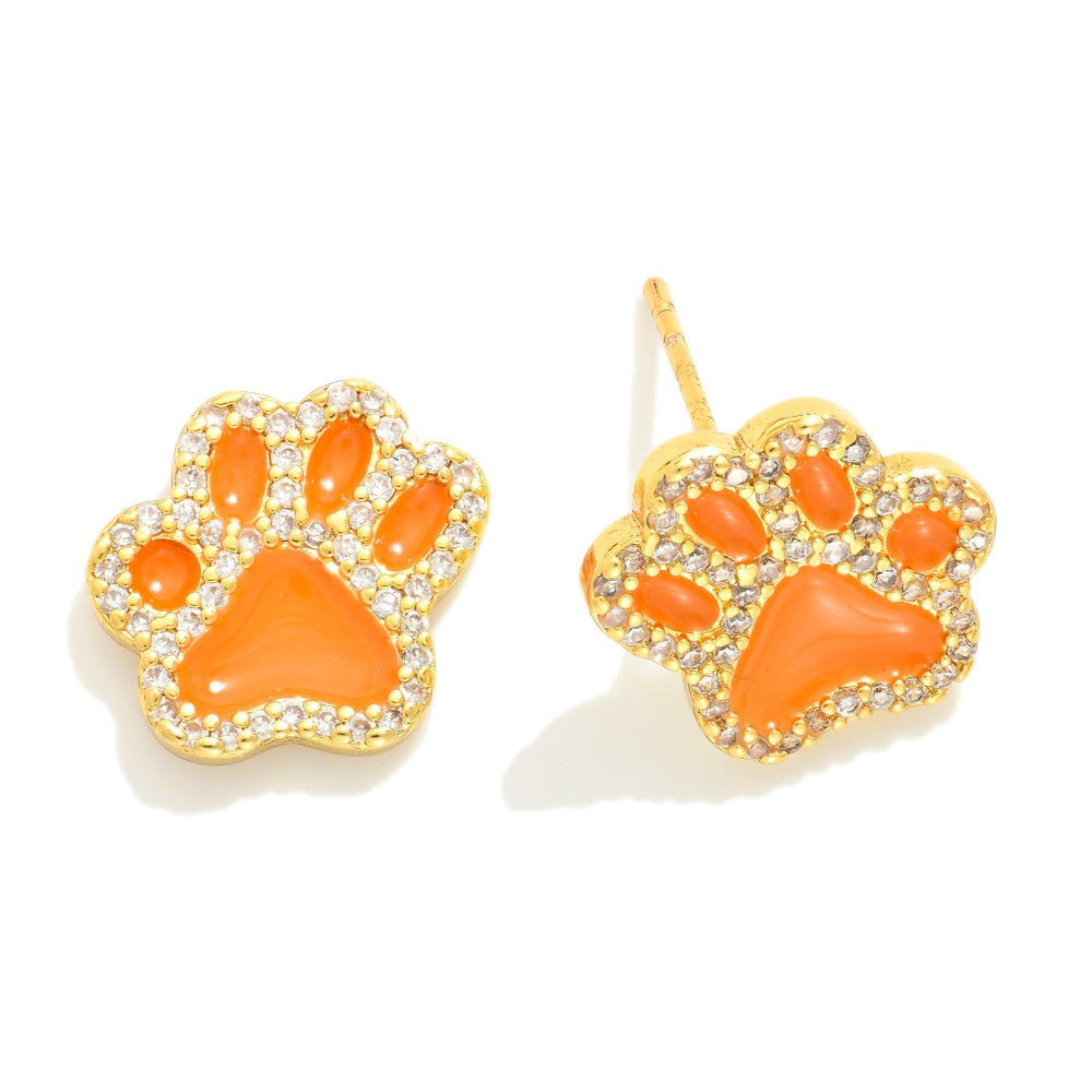 Game Day Paw Earrings