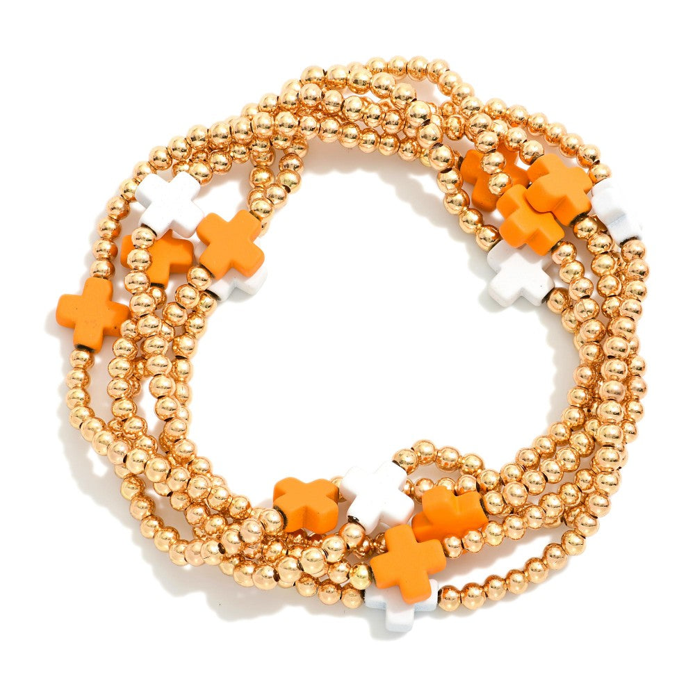 Cross Stretch Bracelet Set