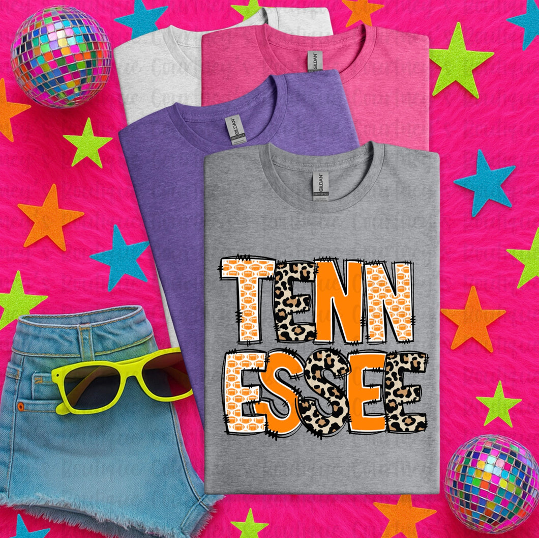 Tennessee Football/Leopard Tee
