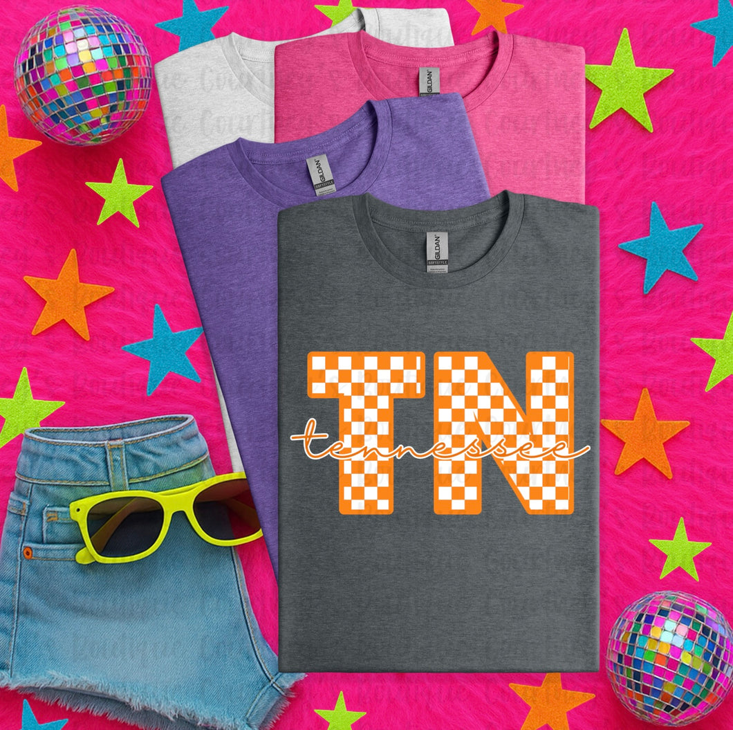 Checkered TN Tennessee Tee