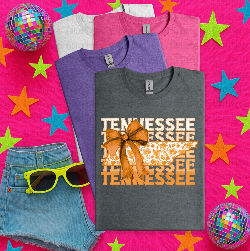 Stacked Tennessee Floral Tee