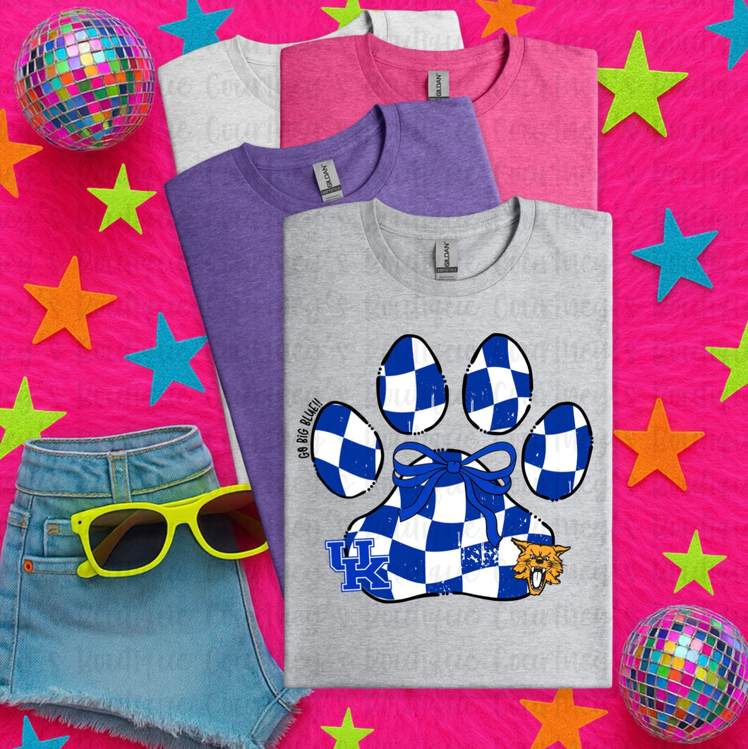 Wildcat Checkered Paw Tee