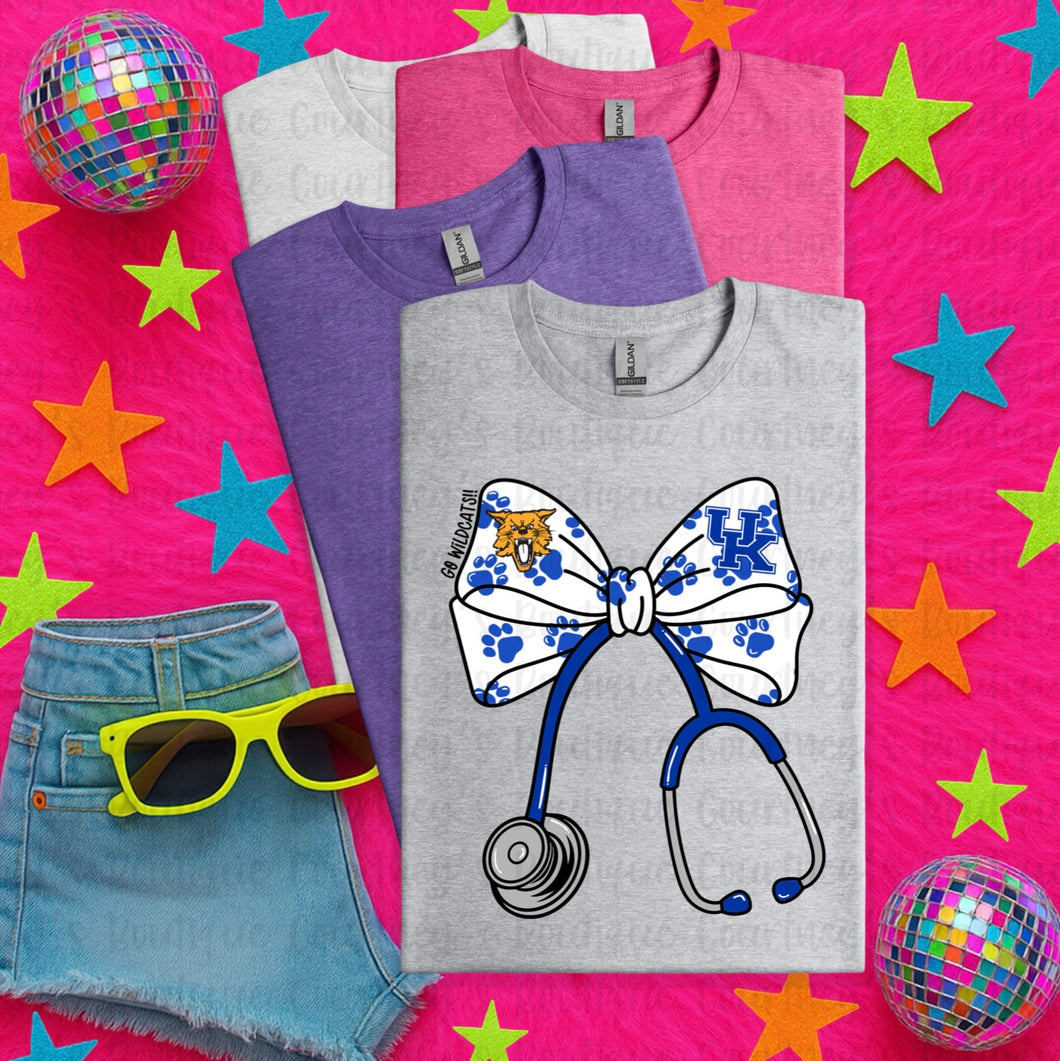 Go Cats Stethoscope Tee
