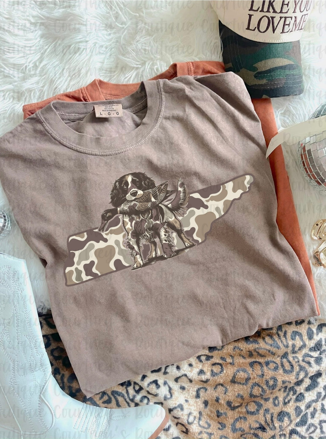 Camo Tennessee Hunting Dog Tee