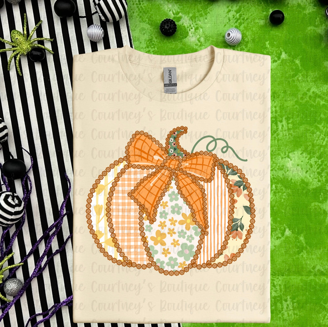 Floral Pumpkin Tee